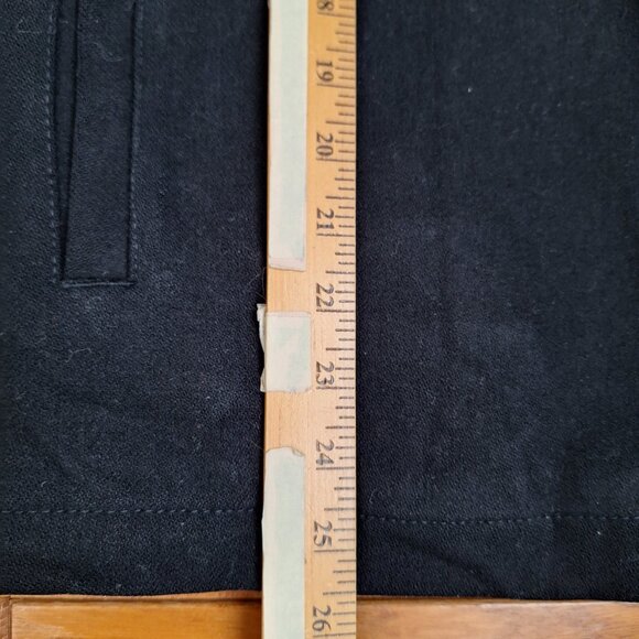 Vintage Abercrombie & Fitch Wool bomber jacket zip navy preppy pea coat academia - Picture 9 of 10